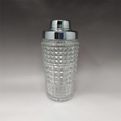 Italian Cocktail Shaker in Cut Crystal, 1960s-QGR-1386842