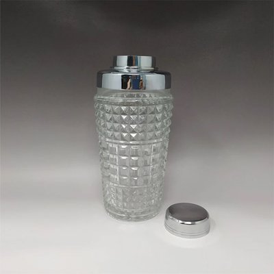 Italian Cocktail Shaker in Cut Crystal, 1960s-QGR-1386842