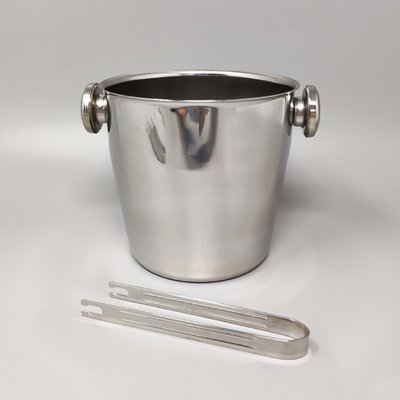 Italian Cocktail Shaker with Ice Bucket from Mepra, 1970s, Set of 3-QGR-1311235