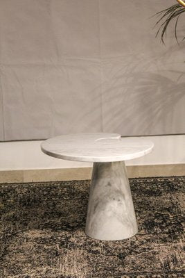 Italian Coffee Table in Carrara Marble, 1970s-OAQ-1373439