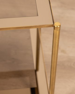 Italian Coffee Table in Gilt Brass and Glass, 1960s-IUC-1811107