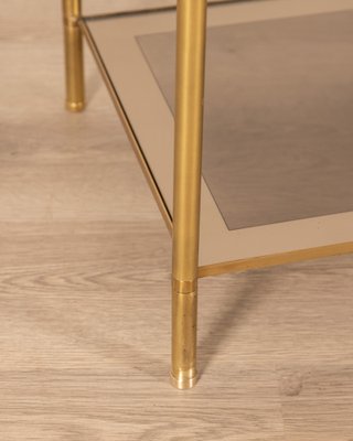 Italian Coffee Table in Gilt Brass and Glass, 1960s-IUC-1811107