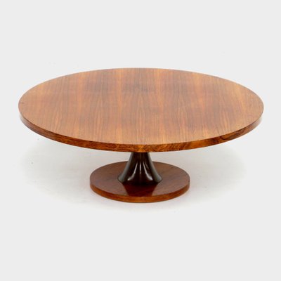 Italian Coffee Table in Rosewood and Bronze by Angelo Mangiarotti for Bernini-UBE-1335582