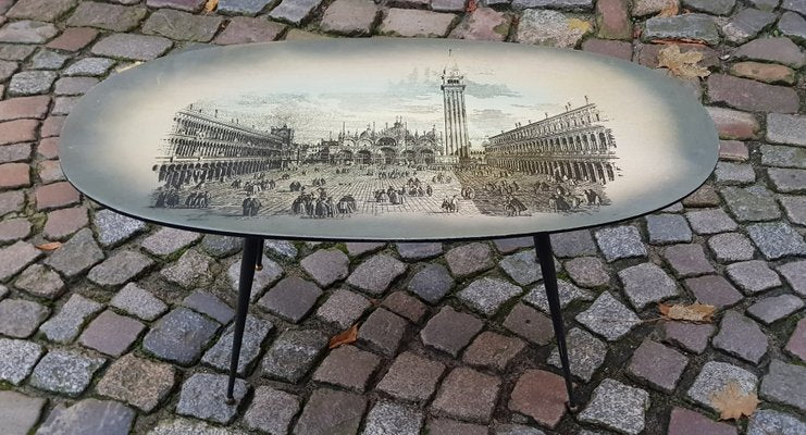 Italian Coffee Table with a Picture of the Piazza San Marco-QDP-546531