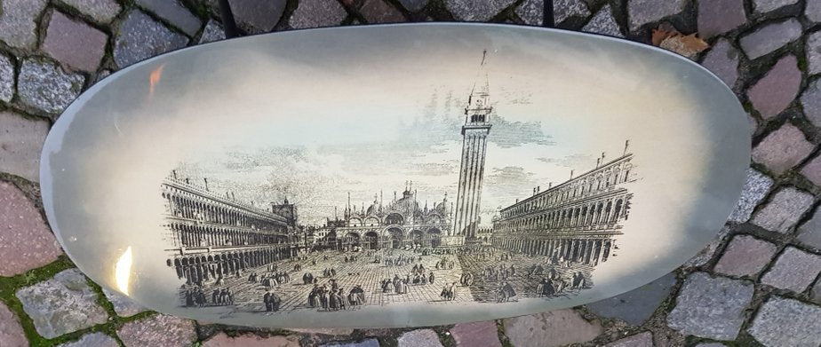 Italian Coffee Table with a Picture of the Piazza San Marco-QDP-546531