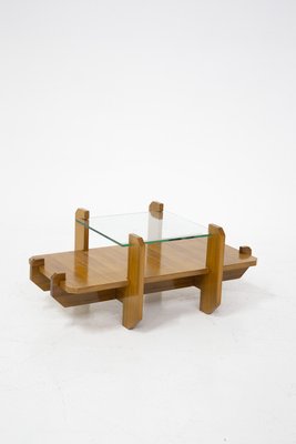 Italian Coffee Table with Glass Top by Vittorio Gregotti, 1960-RCE-2023595