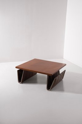 Italian Coffee Table with Magazine Rack, 1960-RCE-2019935