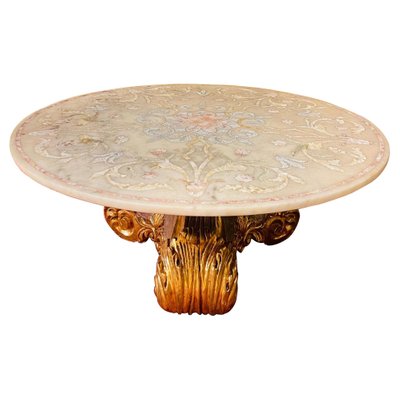 Italian Coffee Table with Marble Top-FLW-1402050