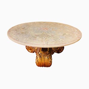 Italian Coffee Table with Marble Top-FLW-1402050