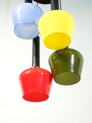 Italian Colorful Chandelier, 1970s-OJE-1405900