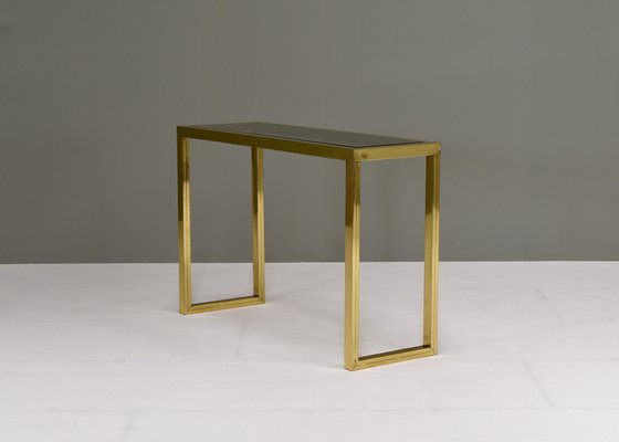 Italian Console Table in Brass and Glass by Nanda Vigo, 1970-TE-1297636