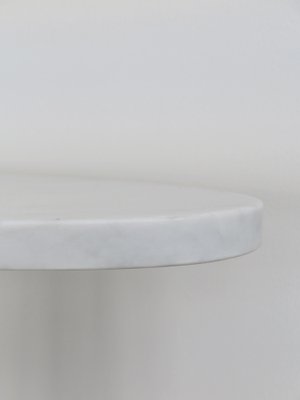 Italian Console Table in White Marble by Angelo Mangiarotti for Skipper, 1990s-CC-1629421