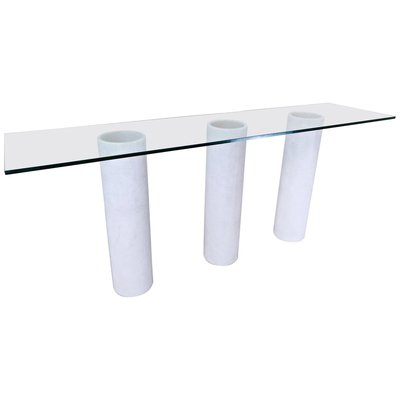 Italian Console with Glass Top-FGA-923654