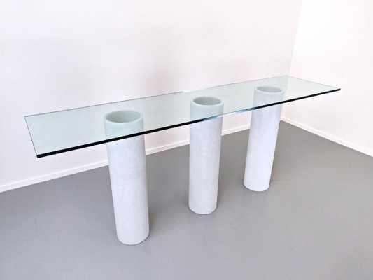 Italian Console with Glass Top-FGA-923654