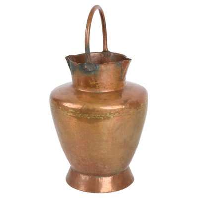 Italian Copper Vase ​​with Double Spouts and a Single Handle, Tuscany, 1930s-JDR-1125420