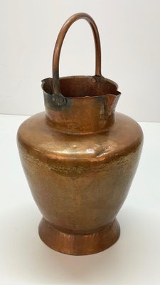 Italian Copper Vase ​​with Double Spouts and a Single Handle, Tuscany, 1930s-JDR-1125420