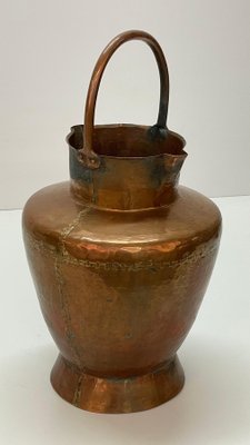 Italian Copper Vase ​​with Double Spouts and a Single Handle, Tuscany, 1930s-JDR-1125420