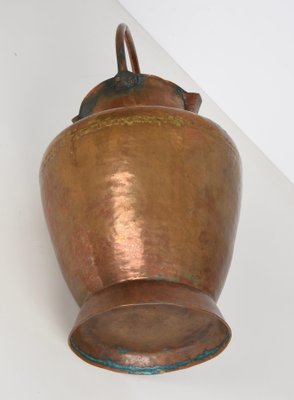 Italian Copper Vase ​​with Double Spouts and a Single Handle, Tuscany, 1930s-JDR-1125420