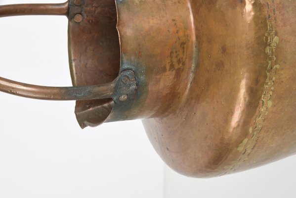 Italian Copper Vase ​​with Double Spouts and a Single Handle, Tuscany, 1930s-JDR-1125420