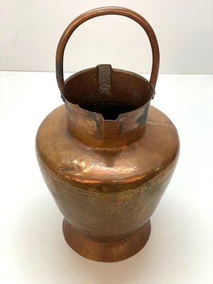 Italian Copper Vase ​​with Double Spouts and a Single Handle, Tuscany, 1930s-JDR-1125420