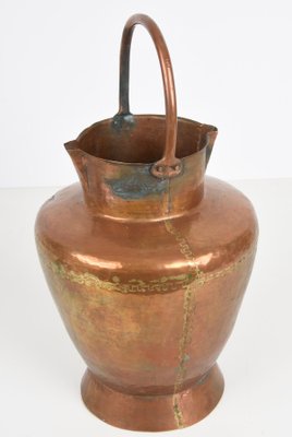 Italian Copper Vase ​​with Double Spouts and a Single Handle, Tuscany, 1930s-JDR-1125420