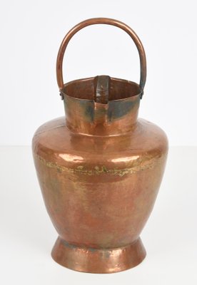 Italian Copper Vase ​​with Double Spouts and a Single Handle, Tuscany, 1930s-JDR-1125420