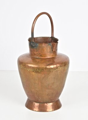 Italian Copper Vase ​​with Double Spouts and a Single Handle, Tuscany, 1930s-JDR-1125420