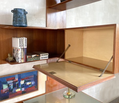 Italian Corner Desk in Mahogany by Paolo Buffa for La Permanente Mobili Cantù, 1950-FQ-1452649