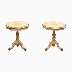 Italian Craquelure Side Tables, 1960s , Set of 2-GCG-1325778