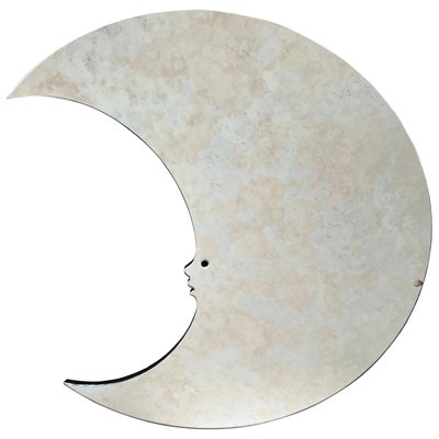 Italian Crescent Moon Wall Mirror, 1970s-LYQ-1171661