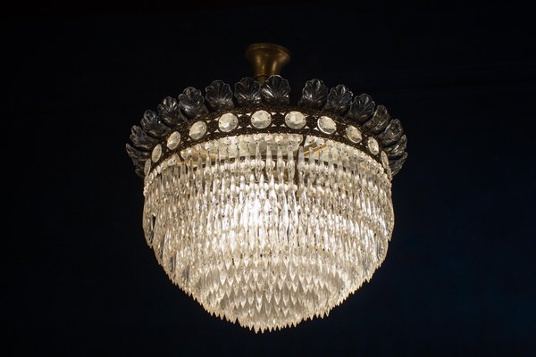 Italian Crystal Chandelier, 1940-MBH-1073779