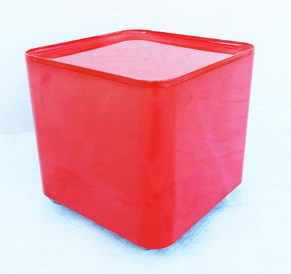 Italian Cube Container with Dime Model Wheels by Marcello Siard for Longato, 1960s-WF-1450944