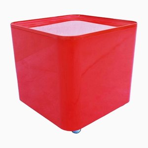 Italian Cube Container with Dime Model Wheels by Marcello Siard for Longato, 1960s-WF-1450944