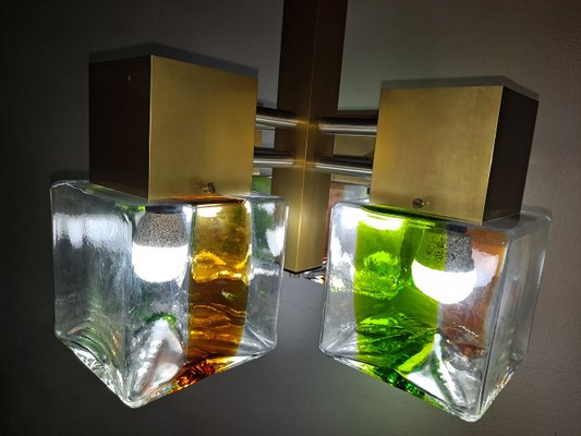 Italian Cubic Chandelier by Sciolari, 1960s-HIT-1427860