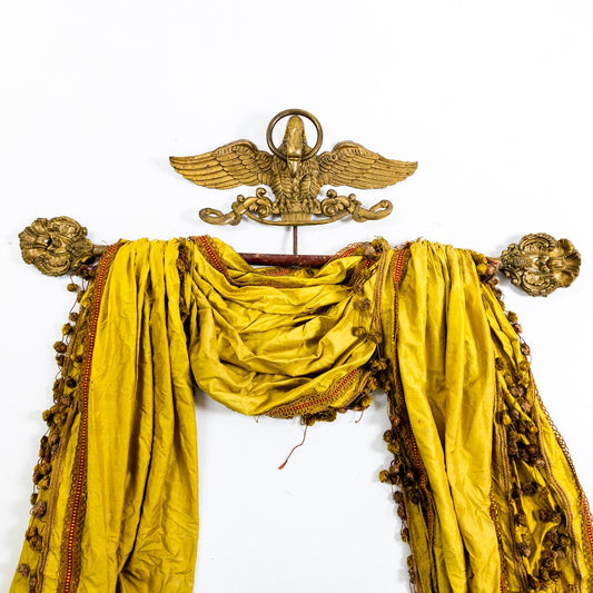 Italian Curtain Rail with Scarf, 1830