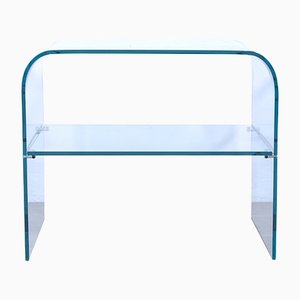 Italian Curved Glass Coffee Table, 1970s-XSG-1298312