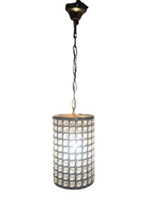 Italian Cylinder Pendant Lamp with Rock Crystal-SNX-979542