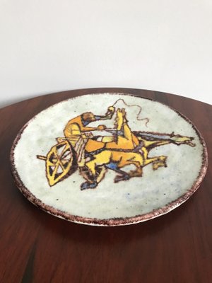 Italian Decorative Dish in Ceramic by Carlo Zauli, 1950-CC-1416984