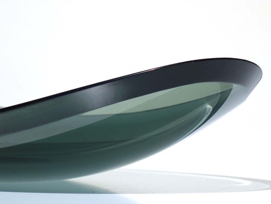 Italian Design Curved Glass Pocket Tray from Fontana Arte, 1950s-KGD-2020007