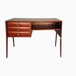 Italian Design Mahogany Desk, 1950s-FXH-2021289