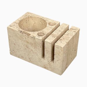 Italian Desk Accessory in Travertine by Fratelli Mannelli, 1970s-LYQ-1324671