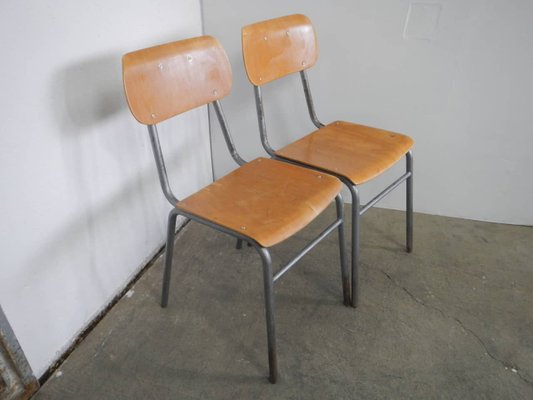 Italian Desk Chairs, 1950s, Set of 2-WWQ-884747