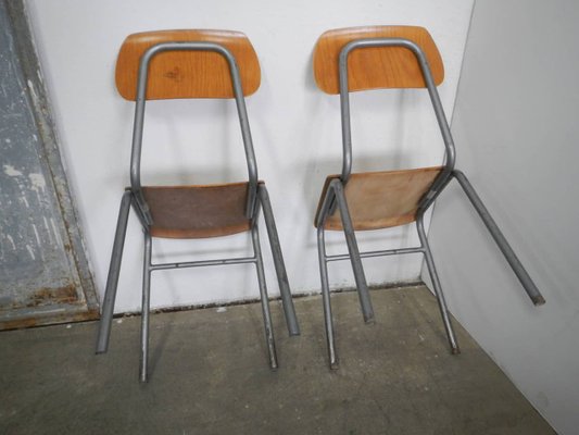 Italian Desk Chairs, 1950s, Set of 2-WWQ-884747