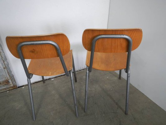 Italian Desk Chairs, 1950s, Set of 2-WWQ-884747