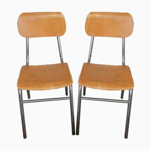 Italian Desk Chairs, 1950s, Set of 2-WWQ-884747