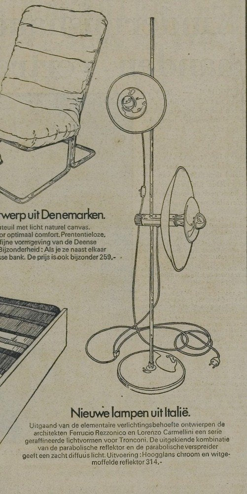 Italian Desk Lamp from Ferriccio Rezzonico & Lorenzo Carmellini for E. Tronconi, 1960s