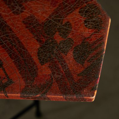 Italian Diamond-Shaped Side Table with Pattern, 1970s-UVT-1822050