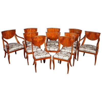 Italian Dining Chairs, 1790s, Set of 8-MBH-1031592