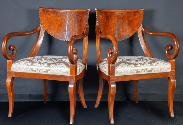 Italian Dining Chairs, 1790s, Set of 8-MBH-1031592