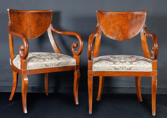 Italian Dining Chairs, 1790s, Set of 8-MBH-1031592